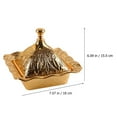 thumbnail image 4 of IFANLANDOR Fruit Container With Lid Golden Metal Food Presentation For Restaurant Use 1Pcs, 4 of 8
