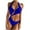 Blue, variant on Elainilye Fashion Swimwear for Women Sexy Backless Solid Color One-piece Bikini Without Steel Support One-piece Swimsuit,Blue