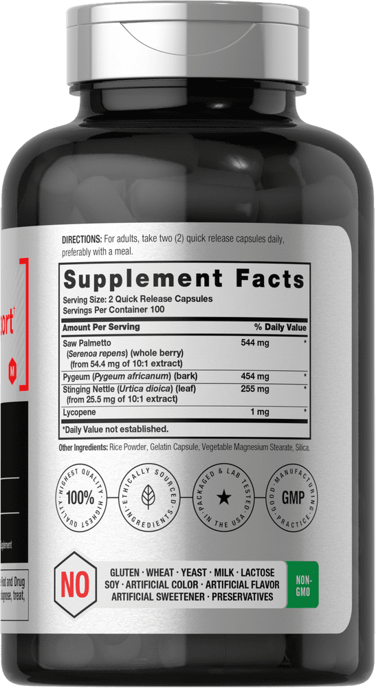 Enhanced Prostate Supplement for Men | 200 Capsules | by Horbaach