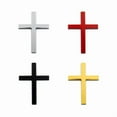 thumbnail image 6 of 3D Cross Metal Sticker Rear Car Decal, 1 Pack Automotive Emblem Scratch-Proof UV Coat Peel-&-Stick Back-Adhesive Car Trunk Door Gift, 6 of 6