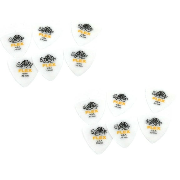 Dunlop Guitar Picks Flex Triangle 12 Picks .73mm Medium (456P.73)