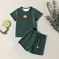 thumbnail image 5 of Fshinging Children Clothes Set Summer Letter Print Shorts Suit Short Sleeve Tops 2 Piece Set Ensemble Vêtements Garçon, 5 of 5