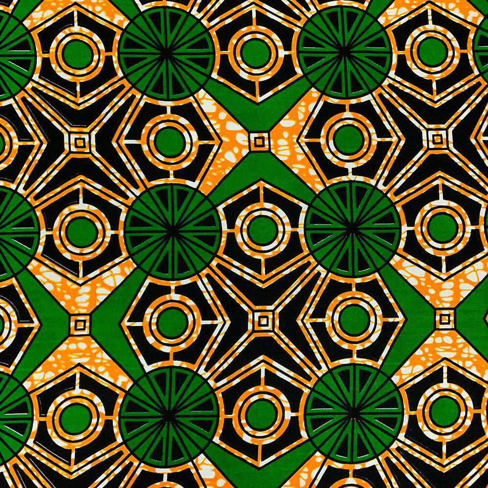 African Print Fabric 100% Cotton 44'' wide sold by the yard 90210-1 