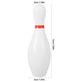 thumbnail image 2 of FENGGUIQU 12Pcs Bowling Ball And Pin Set White Plastic For Hand Eye Coordination Training Indoor Play, 2 of 7