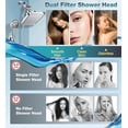thumbnail image 5 of Dual Filtered Rain Shower Head, High Pressure 10 Modes Handheld Shower Head Built in Water Filter for Hard Water, 5 of 7