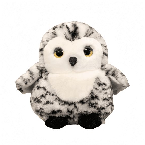 Cuddy White Snowy Owl Stuffed Animal,Realistic Soft Owl Plush Toy Suitable for Shower Birthday Gift