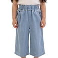 thumbnail image 5 of Weebloom Baggy Jeans For Toddler Boys Denim Pants Denim Capri Pants Summer Casual Loose Fit Straight Leg Trousers For Kids Light Blue 3-4 Years, 5 of 7