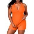 thumbnail image 1 of Swim Top for Women Plus Size with Built-In Bralette, Adjustable Strappy Halter and High-Waisted Swim Bottoms, Two-Piece Swimsuit Set for Beach and Pool, 1 of 8