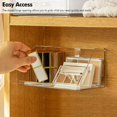 thumbnail image 3 of Medicine Cabinet Shelves Organizer Wall Mounted Storage Organizer Clear Storage Box for RV Bathroom Bedroom Mirror Cabinets (Transparent), 3 of 7