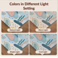 thumbnail image 7 of Design&I 4'x6' Washable Area Rug Snag-Free Skid-Resistant Medium Blue Coral Underwater Seascape Illustration Motifs with Fish and Seaweed for Home Office, Under Desk, 7 of 7