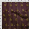 thumbnail image 3 of oneOone Georgette Viscose Carmine Red Fabric Chevron|Floral & Women Block Craft Projects Decor Fabric Printed By The Yard 42 Inch Wide, 3 of 4