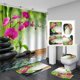 thumbnail image 1 of Juego de 4 cortinas de baño Patgoal con alfombras, juego de cortinas de ducha, juego de accesorios de baño, juego de accesorios de baño, cortina de baño, juego de cortinas de ducha con alfombras, 1 of 8