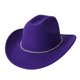thumbnail image 4 of Sombrero de vaquero occidental negro plateado brillante para mujer: flecos de pedrería, ajuste regulable, talla única, poliéster, accesorio brillante para fiestas, 4 of 4
