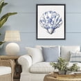 thumbnail image 2 of Funky Toile Seashell Black Framed Floater Canvas Wall Art, design by Lettered and Lined, 2 of 10
