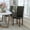 Black LeatherSoft, variant on BizChair Greenwich Series Brown LeatherSoft Upholstered Panel Back Mid-Century Parsons Dining Chair