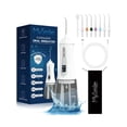 thumbnail image 2 of MySmile Powerful Cordless 350ML Water Flosser Portable OLED Display Dental Oral Irrigator with 5 Pressure Modes 8 Replaceable Jet Tips and Storage Bag, 2 of 4