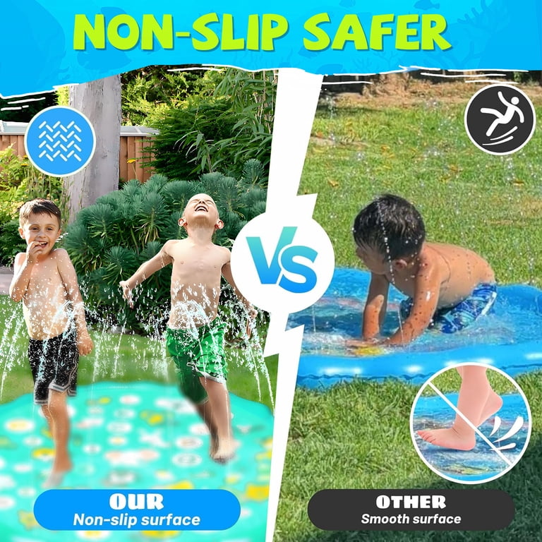 KOPPOP 68" Educational Splash Pad, Blue Sealife photo 7