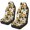 Daisy Floral, variant on POLERO Fire Water Rugby Front Seat Covers for Automobile, Washable Waterproof Polyester Fabric Seat Protectors Set of 2 for Sedan and Van