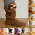 thumbnail image 4 of 3D Knit Animal Socks,Knit Animal Hug Socks,Winter Warm Thick Funny Christmas Socks Gifts for Women Men,Free size,Axolotl, 4 of 8