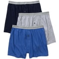 thumbnail image 5 of Fruit of the Loom Men`s 3-Pack Solid Knit Boxers , 2XL, Assorted, 5 of 6