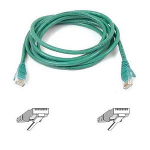 UPC: 0722868190166 | 30FT CAT5E GREEN PATCH CORD ROHS