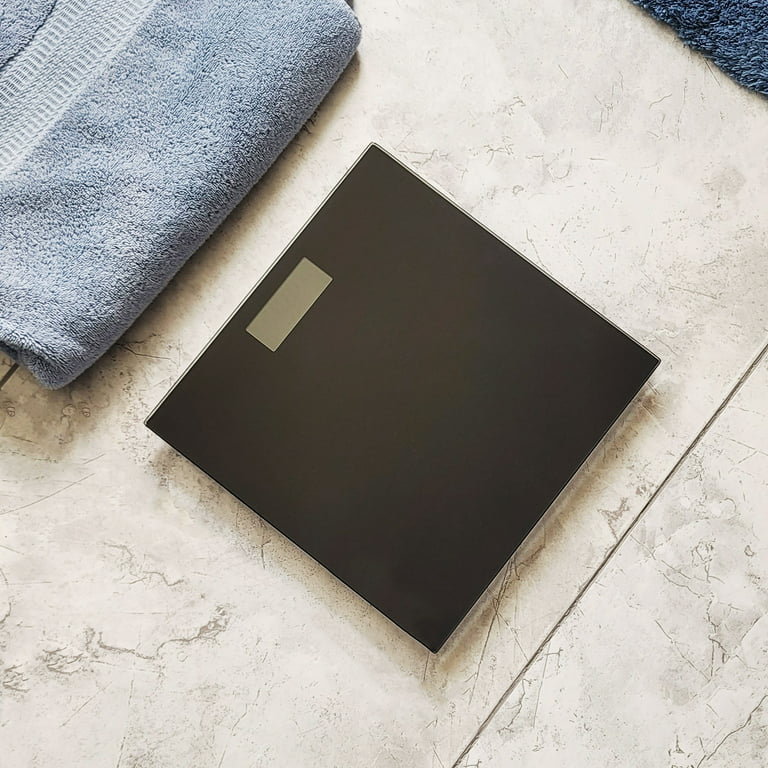 Handy Solutions Talking Digital Bathroom Scale with Voice Assistant, Size: Medium, Black