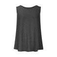 thumbnail image 5 of cocolona Womens Solid Workout Tank Tops Athletic Sports Running Yoga Tank Tops Summer Casual Loose Crew Neck T-shirt Blouse 2XL, 5 of 8