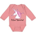 thumbnail image 3 of Inktastic Unicorn Girls Cute Fantasy Gift Girls Long Sleeve Baby Bodysuit, 3 of 5