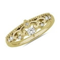 thumbnail image 1 of 0.15 T.C.W Forme Ronde Naturelle Diamond Dernière Conception Bracelet Mariage Éternité pour Femmes Solide 18K Jaune Or Taille 8, 1 of 7