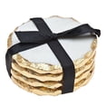 thumbnail image 1 of Godinger 61860 Round Coasters Gold Edge - Set of 4, 1 of 2