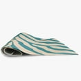 thumbnail image 3 of Simply Daisy 4' x 6' Explorer Blue Animal Stripe Spring Chenille Indoor/Outdoor Rug, 3 of 3