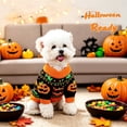 thumbnail image 5 of Halloween Dog Stripe Sweater Cute Pet Knitwear Clothes Halloween Outfits Halloween Costume for Small Middle Large Dogs, 5 of 9