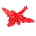 thumbnail image 1 of Figura de Alta Gama con Gradiente de Regalo de Dragón de Piedras Preciosas en 3D Figura de Juguete de Moda de Dragón de Cristal Ecológico, Rojo, 1 of 6