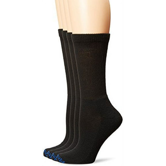 Medipeds Men's Full Cushion Crew Socks - 2 Pair Pack Large White