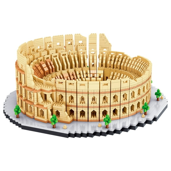 TzFioy Italy Rome Colosseum Micro Brick Building Set (5594 Pieces) – Landmark Model Educational Toy Gift for Kids and Adults