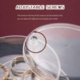 thumbnail image 3 of Rotating Jewelery Box, Round Jewelery Box, Round Jewelery Box, Rotating Jewelery Box, 360 Degree Rotating Jewelery Box, Round Jewelery Organizer for Earrings Necklaces and Small Items, 3 of 4