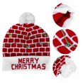 thumbnail image 3 of Gorro navideño, gorro navideño tejido suave, cálido y luminoso, gorro navideño tejido, artesanía superior, 3 of 12