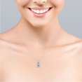 thumbnail image 2 of Collar con colgante de moissanita JeenMata 1,15 quilates Chapado En oro blanco de 18 K, 2 of 5