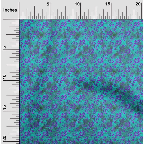 oneOone Silk Tabby Turquoise Green Fabric Batik Sewing Craft Projects Fabric Prints By Yard 42 Inch Wide - UA
