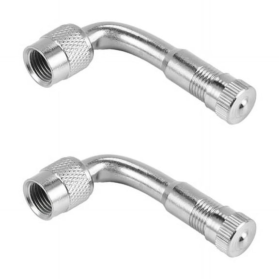 2 Tyre Valve Extension Adaptor Car Tire Stem Extender 90 Degree Angle