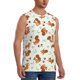 thumbnail image 2 of Fotbe Squirrel Playing Men's Camiseta sin Mangas Estampada para Hombres, Playera Casual para Gimnasio, Entrenamiento, Playa-Small, 2 of 7