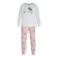 thumbnail image 4 of Hello Kitty Women's and Women’s Plus Plush Pajama Set, 2-Piece, Sizes S-3X, 4 of 5