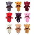 thumbnail image 3 of Stuffed Animals PP Cotton Material Little Bear Doll Design Key Kids Gifts Useful Key Chain for Backpack Phone Key Cross-bag Purple, 3 of 7