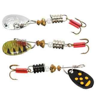 Portable 10pcs Trout Fishing Lures Floating Spinner Baits Bass
