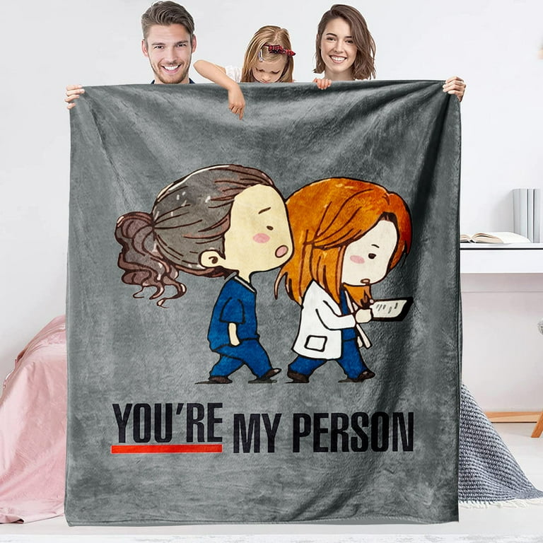 Greys anatomy fleece blanket sale