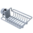 thumbnail image 1 of Dinheiro-soporte para esponja para grifo, cepillo para paños de cocina, rejilla para escurrir para fregadero, organizador de aluminio para cocina y baño con gancho y barra, 1 of 5