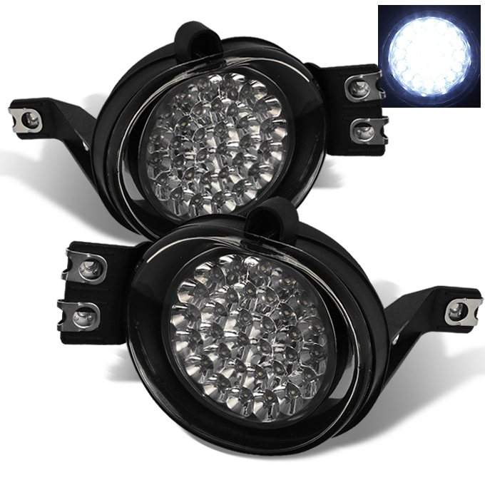 Fits 0209 Ram Pickup Truck Hyper White Full LED Fog Lights W/Switch Left+Right