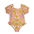 thumbnail image 3 of Jessica Simpson Toddler Girl Rash Guard Swimsuit with Headband, Sizes 12M-24M, 3 of 10