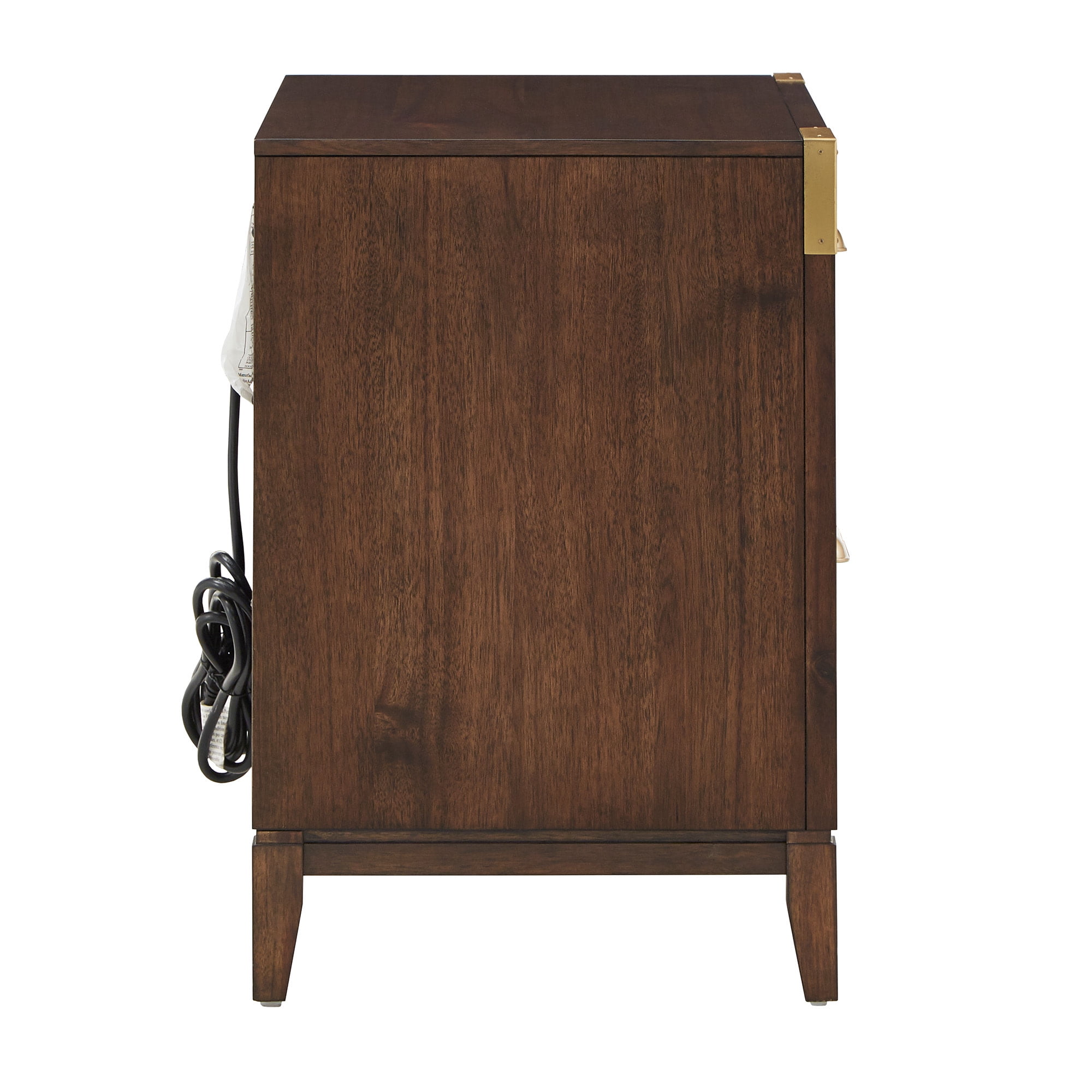 Weston Home Julius 26" Wide 2-Drawer Campaign Nightstand