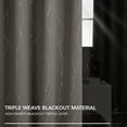 thumbnail image 6 of Deconovo Silver Printed Blackout Curtains - 2 Panels, Wave Dots Pattern, Grommet Top, 52"x108", Thermal Insulated Drapes for Bedroom & Living Room, Taupe, 6 of 8